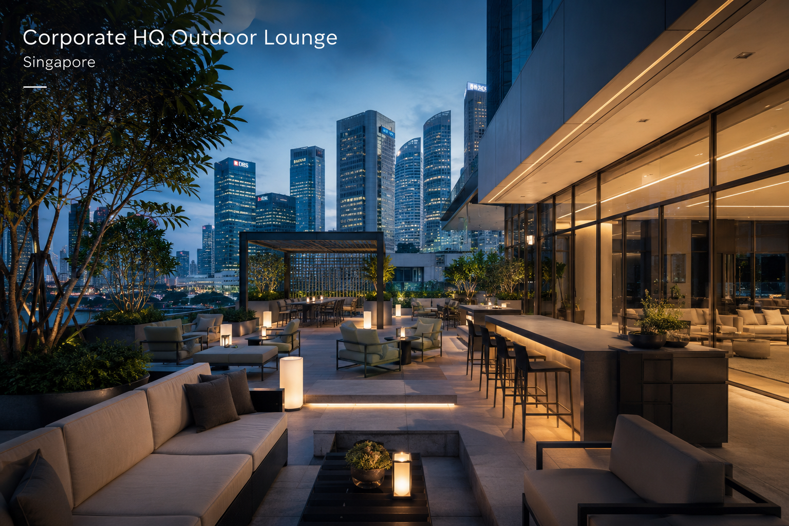Corporate HQ Outdoor Lounge